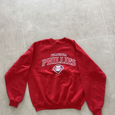 red sweatshirt