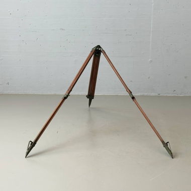 Military Survey Tripod in Oak Wood