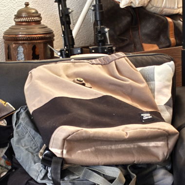 Zaino beige/nero