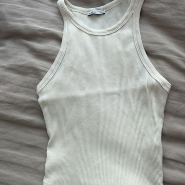 Weisses Rib Tank Top