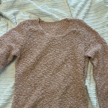 Rosaroter Pullover – Größe L - XL