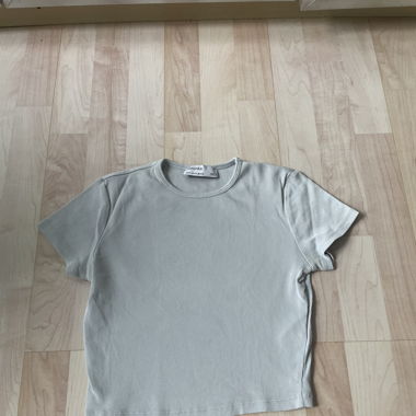 crop top - hellblau