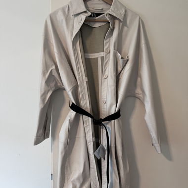 Cappotto effetto pelle ZARA – Beige – Tg. S