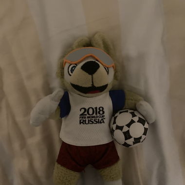 Maskottchen Zabivaka FIFA Fussball-Weltmeisterschaft 2018