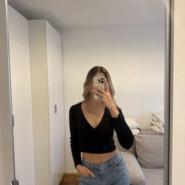 BDG Urban Outfitters flauschiges langarm Crop Top