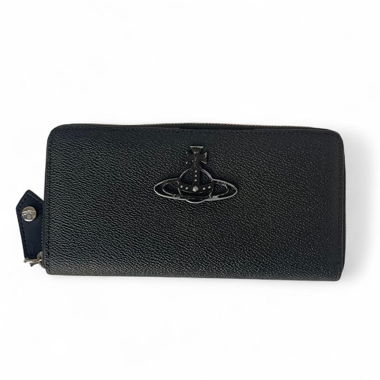 Vivienne Westwood Black Long Zip Wallet