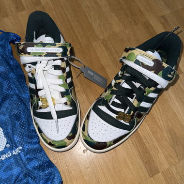 BAPE X ADIDAS Camo Sneakers new!