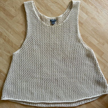 AERIE Netztop, Top, Oberteil, beige, M