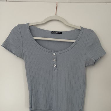 Sommerliches Crop Top blau