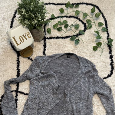 Cardigan graumeliert