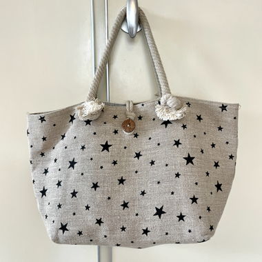 Petit sac cabas en lin
