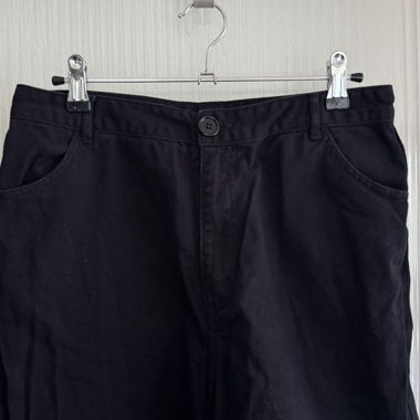 Black High-Waist Wide-Leg Jeans Monki 38