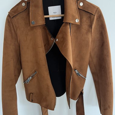 Veste en daim Mango
