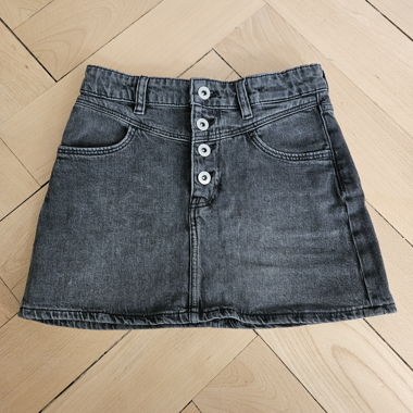 Schwarzer jeans Minirock