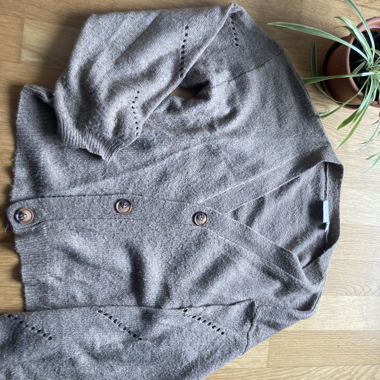 Light Brown Knit Cardigan
