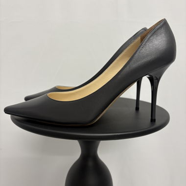 Jimmy Choo leather pumps grey 40 pointed 9cm