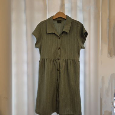 Button-Front Dress