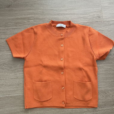 Cardigan in maglia Mango arancione S