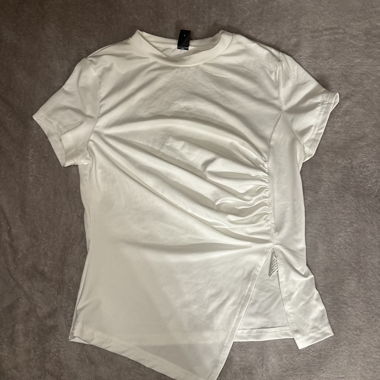 T-shirt satinato bianco