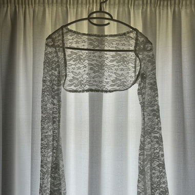 Weisses blumenmuster Bolero
