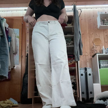 Cream pants