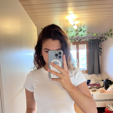 Cropped T-shirt, weiss