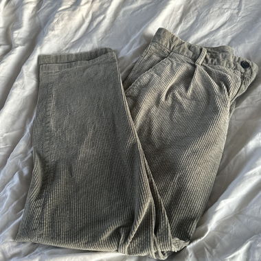 Men's corduroy trousers, green
