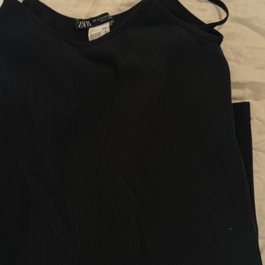 Schwarzer Träger-Jumpsuit