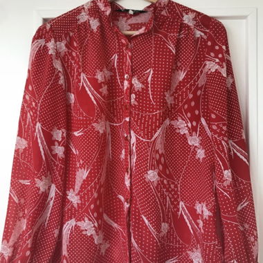 Red and White vintage shirt