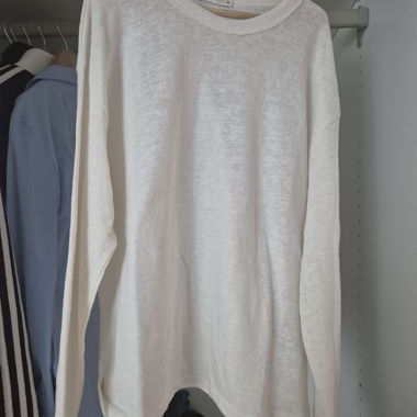 White lightweight sweater ZARA