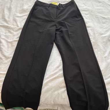 Schwarze Stoffhose