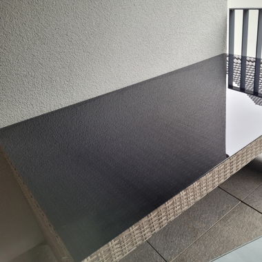 glasstisch terrasse