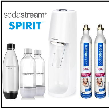 SodaStream Spirit Weiss +3 Flaschen +2 Gas leer