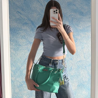 Desigual Handtasche grün