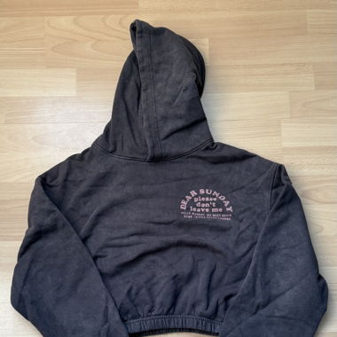 Crop-Pullover mit Backprint