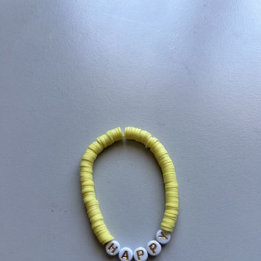 Bracelet jaune Happy