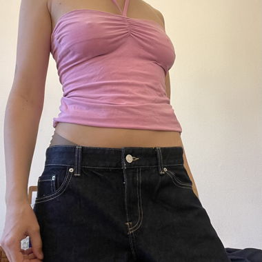 Rosa Neckholder-Top