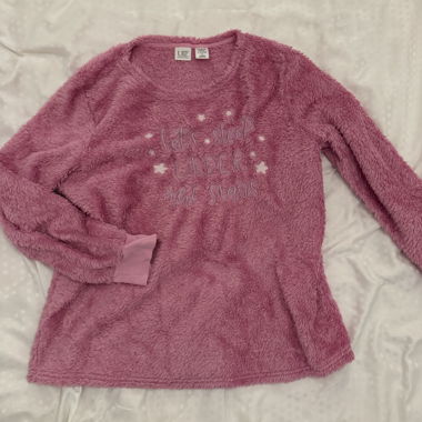Maglione rosa peluche UP2