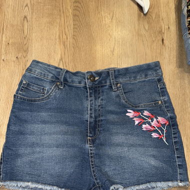 High Waist Hotpants Grösse 38 mit Blume