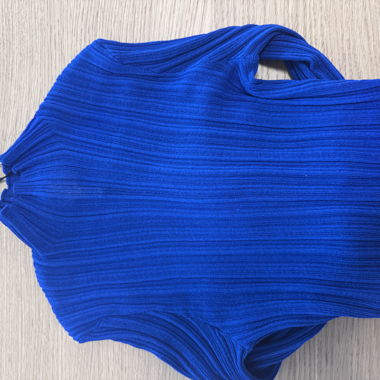 Top bleu manches longues 