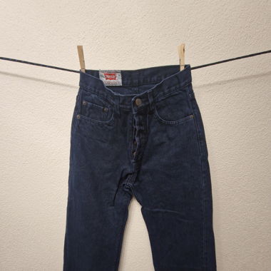 Vintage Dunkelblaue Jeans