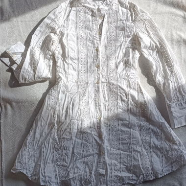 ZARA vestito bianco in pizzo, taglia S
