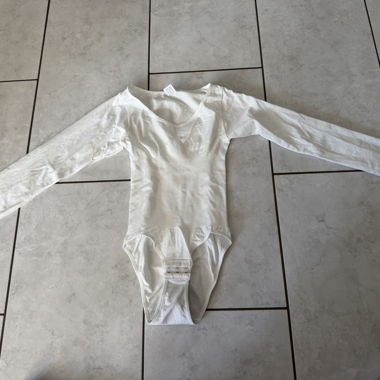 Weisses Kinder-Bodyshirt S