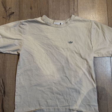 T-shirt adidas beige logo Trefoil M