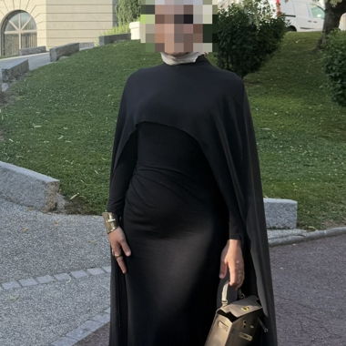 Black Cape Dress