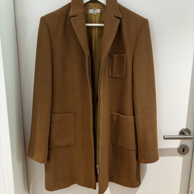 Brown Wool Blend Coat