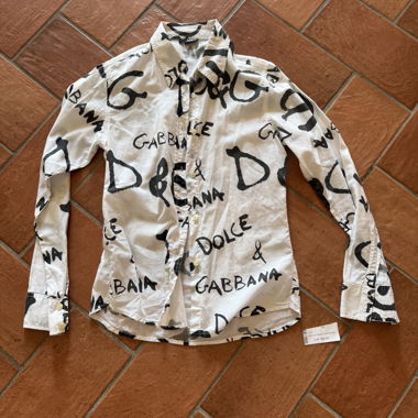 Dolce Gabbana D&G logo print shirt VINTAGE