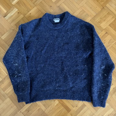 Weekday Mohair-Pullover Blau