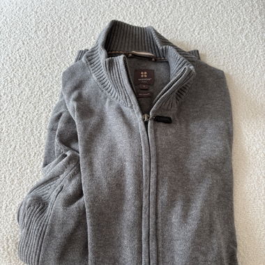 Veste en tricot grise MANOR