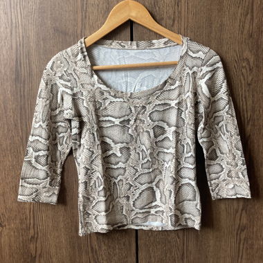 Pyton-Sweater Crop-Top
